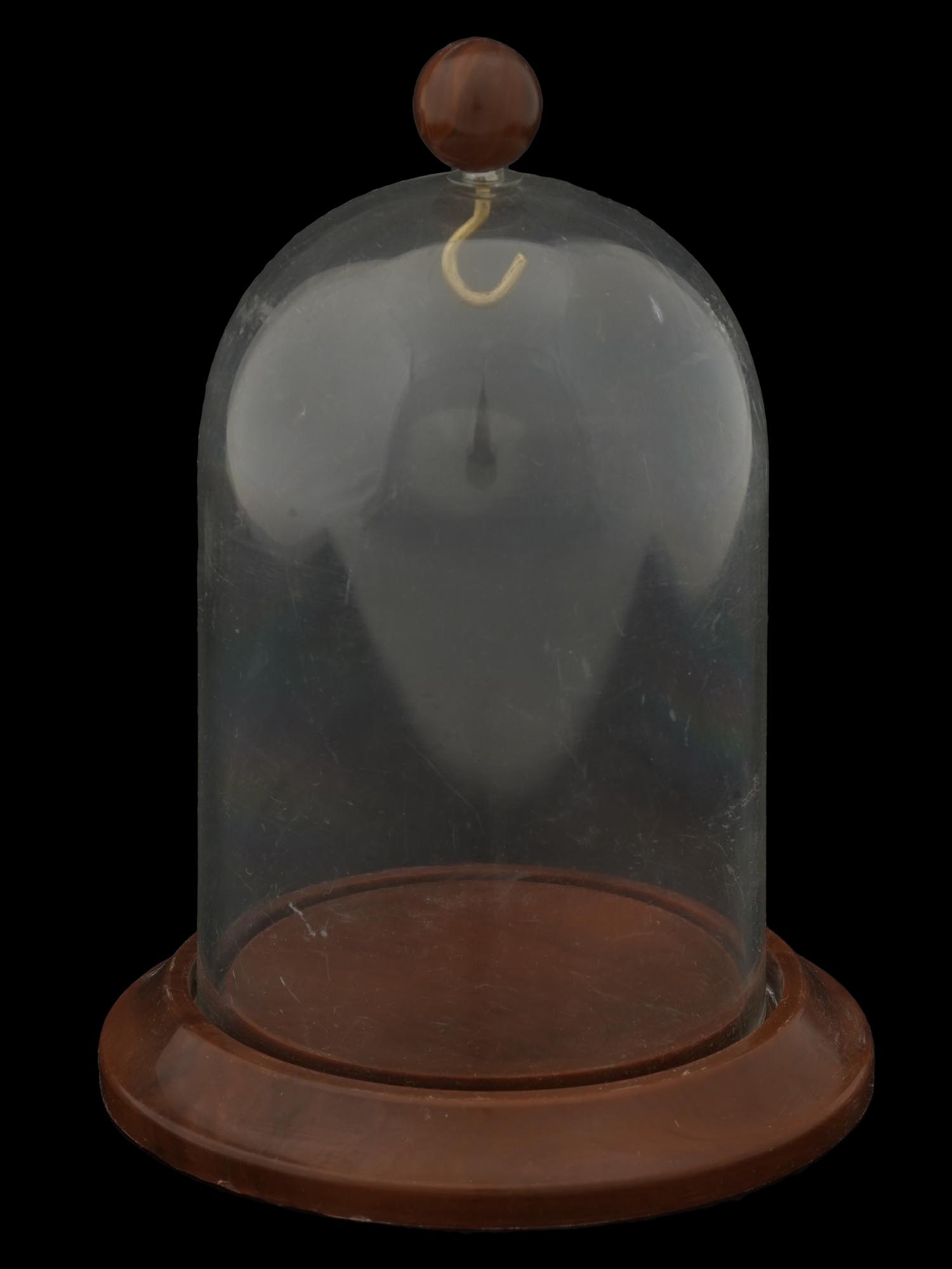 KOMA 400 DAY MANTLE CLOCK UNDER DOME AND SMALL DOME PIC-6
